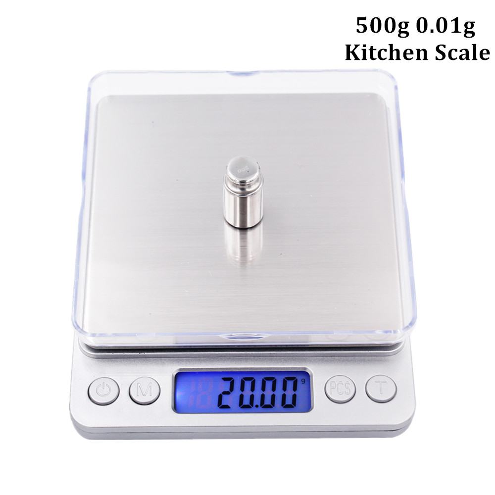 Candle Wax Scale - 500g/0.01g Jewelry Scale LCD Digital Weighing